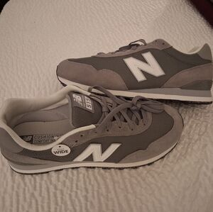 New Balance ML515GRYGray and White Athletic Shoes Size13 NWOB